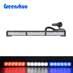 Super Bright Cop Led Flash Light Bar Red & Blue Rooftop Strobe Emergency Warning Lamp Customizable