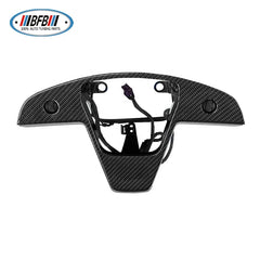 Carbon Fiber Replacement Steering Wheel Cover Steering Wheel Trim For Tesla Model S 2021