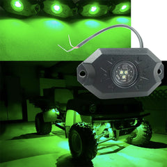 Wholesale 9w Amber Green Blue Red White Single Color Led Rock Light For Jeep Offroad Truck