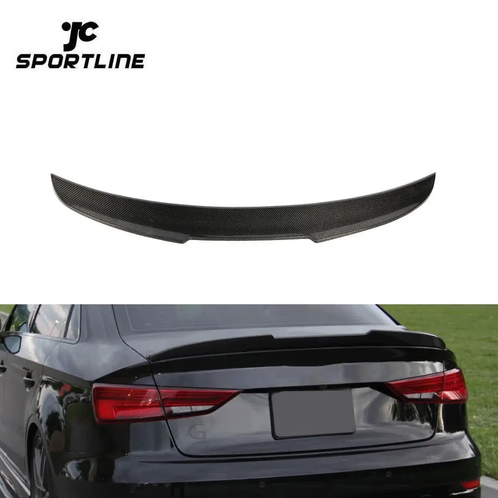 Carbon Fiber RS3 Rear Car Spoiler for Audi A3 8V SLINE S3 RS3 Sedan 14-19