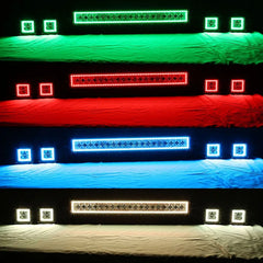 120w 4x4 Accessories 20inch Led Light Bar Offroad Truck RGB Chasing Light Bar 12v Bluetooth Control