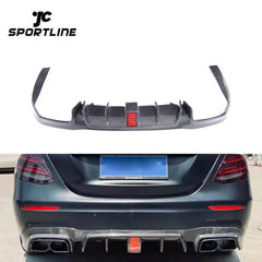 Carbon Fiber W213 Rear Diffuser for Mercedes Ben z W213 E63 E43 AMG E400 Sport 16-18