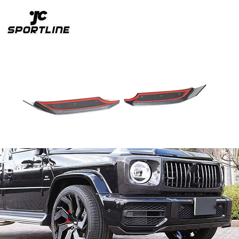 G63 Carbon Fiber Front Canards for Mercedes-Benz G63 AMG 2019 Edition 1 Sport Utility 4-Door