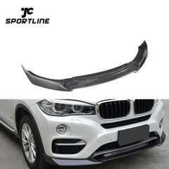 Carbon Fiber Car Front Lip Spoiler for BMW X6 F16 x Drive Series 15-16