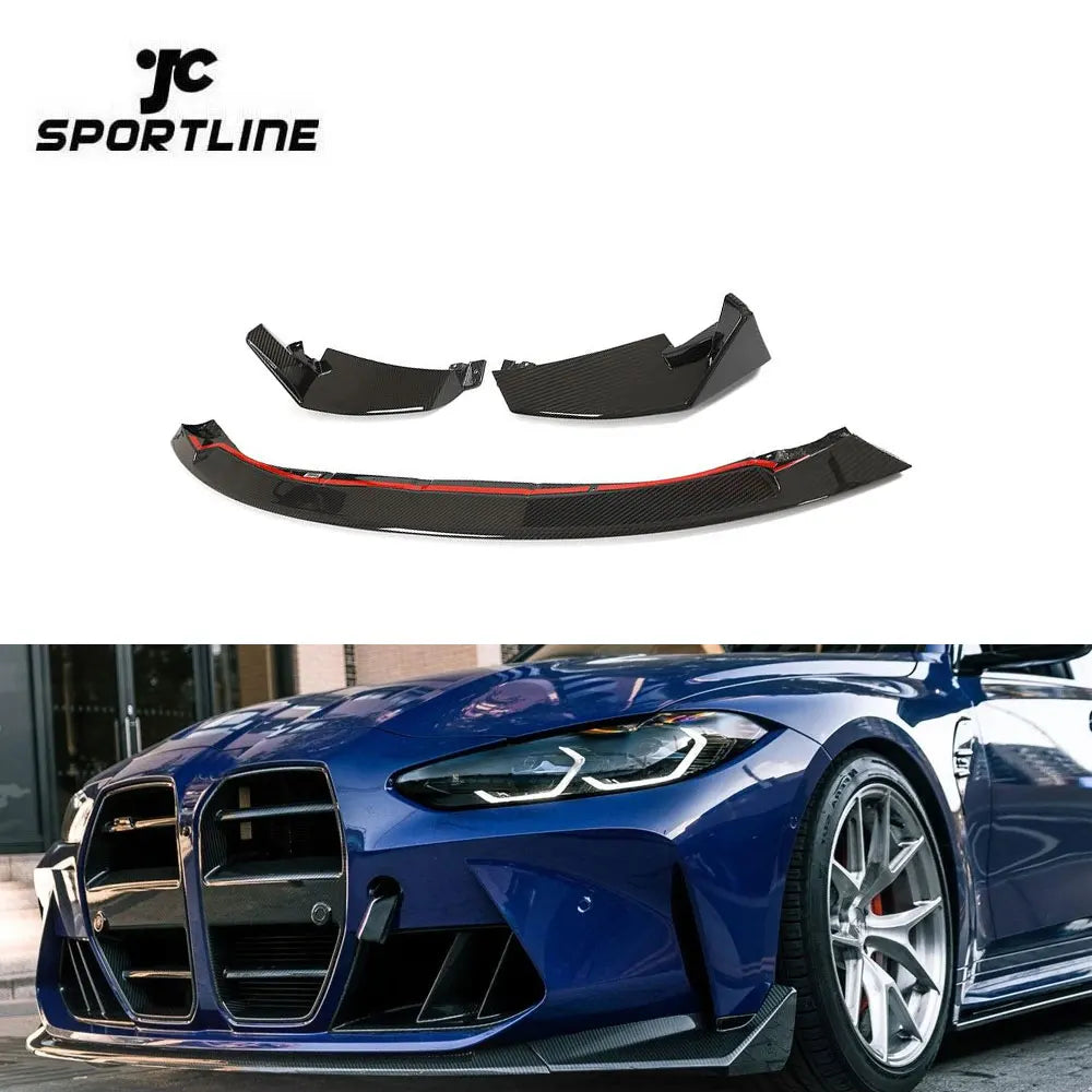 G80 G82 Carbon Front Bumper Lip for BMW 4 Series G80 M3 G82 M4 Coupe 2-Door 2021-2022 CSL Style