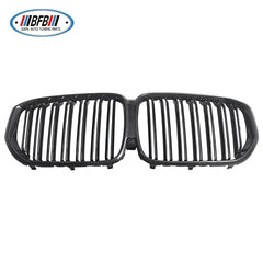 Fit For BMW X5 Series G05 2019-2022 Carbon Fiber Front Bumper Kidney Grille Double Strips Style