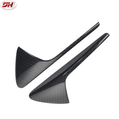 2-Piece Carbon Fiber Adhesive Fender Camera Trim sticker for Tesla Model X 2016-2018