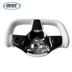 Yoke Steering Wheel Heating Steering Wheel with Carbon Fiber Center Trim For Tesla Model 3 2017up