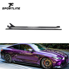 Prepreg Carbon G83 M4 Side Skirts Winglet for BMW G82 M4 Competition 2021-2023