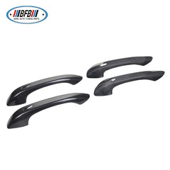 4PCS Outside Door Handle Cover With Key Holes Trims Dry Carbon Auto Outer Exterior Cover For Porsche Cayenne 2018+