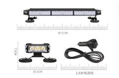 Four Sides Yellow White Led Magnet Mount Strobe Warning Light Bar Offroad Truck Firemen Vehicle Auto Led Strobe Light