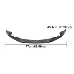 JCSportline M2 Carbon Front Bumper Lip for BMW F87 M2 Competition Coupe 2-Door 2018-2020