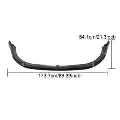 Golf 8 MK8 Auto Carbon Front Bumper Lip Spoiler for Volkswagen Golf VIII MK8 GTI 2021-2022