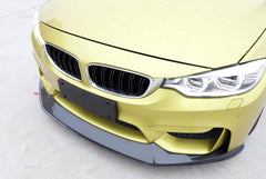 For BMW F80 M3 F82 F83 M4 14-18 Real Carbon Front Bumper Splitter Lip Spoiler Chin Body Kit