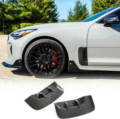 Carbon Fiber Fender Vents for 2018-2023 Kia Stinger Side Fender Cover Air Intake Scoop Cover Trim