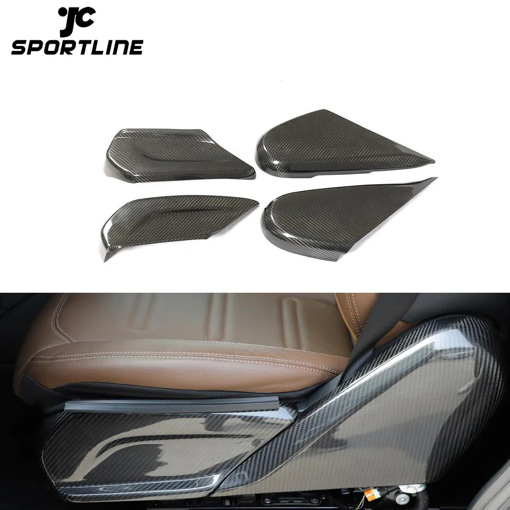 G63 Carbon Fiber Seat Side Cover Interior Trim for Mercedes Benz W463 G500 G550 G65 AMG 2018 2019