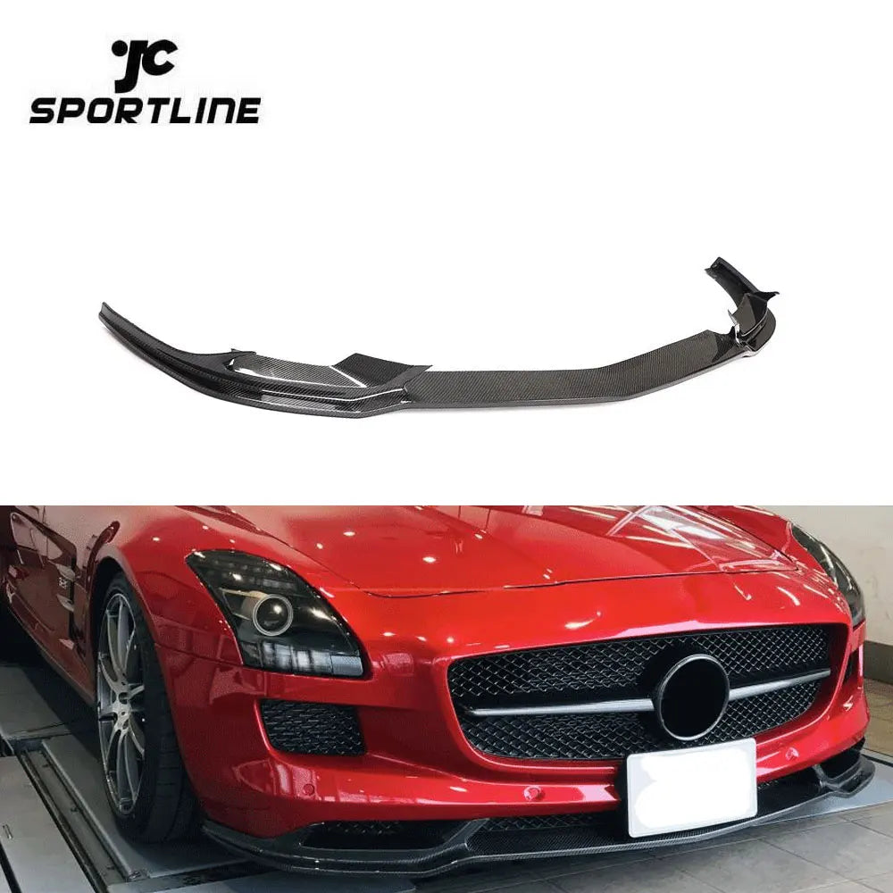 Modify Luxury SLS Class C197 Carbon Fiber Front Lip for Mercedes Benz C197 AMG Coupe Convertible 2-Door 2010-2013