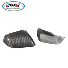 For 2015+ Ford Mustang US Standard Add On style Dry Carbon Rear View Mirror Cover with light cutting Space Shell housing Trim