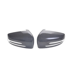 Real Carbon Fiber Side Mirror Cover Add on type For Mercedes X204 W212 W176 W246 W204 C117