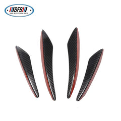 4pcs Front Bumper Side Canards Splitter for BMW Universal Real Carbon Fiber Front Bumper Fins for Mercedes