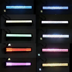 Wholesale RGB 14 22 32 42 52inch 5D Multi Color 72w Led Light Bar Offroad 4x4 Truck Car Roof Lamp