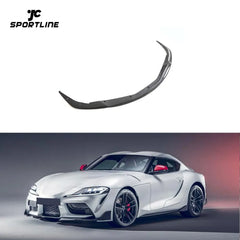 Dry Carbon Fiber Front Splitter Lip for Toyota Supra A90 GR Coupe 2-Door 2018-2019