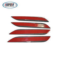 For Tesla Model S 2016-2018 Dry Carbon Fiber car  body Exterior Side Door Handle Cover Panel Protective Trims