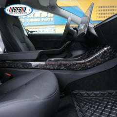 Model 3 Dry Carbon Interiors Middle Control Two Inside Decoration cover trims Fit for Tesla Model 3 2018-2020