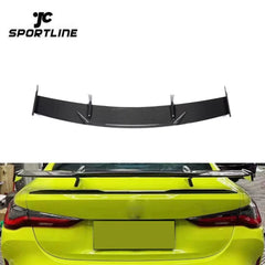 JCSportline P Style Carbon Fiber Rear Spoiler for BMW 4 Series G82 M4 Coupe 2-Door 2021-2022