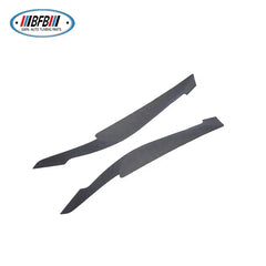 Glossy black Dry Carbon Fiber Front Light Eyebrow Front Eyelips with Led Slit Add on style  for BMW New 5 Series G30 F90 M5