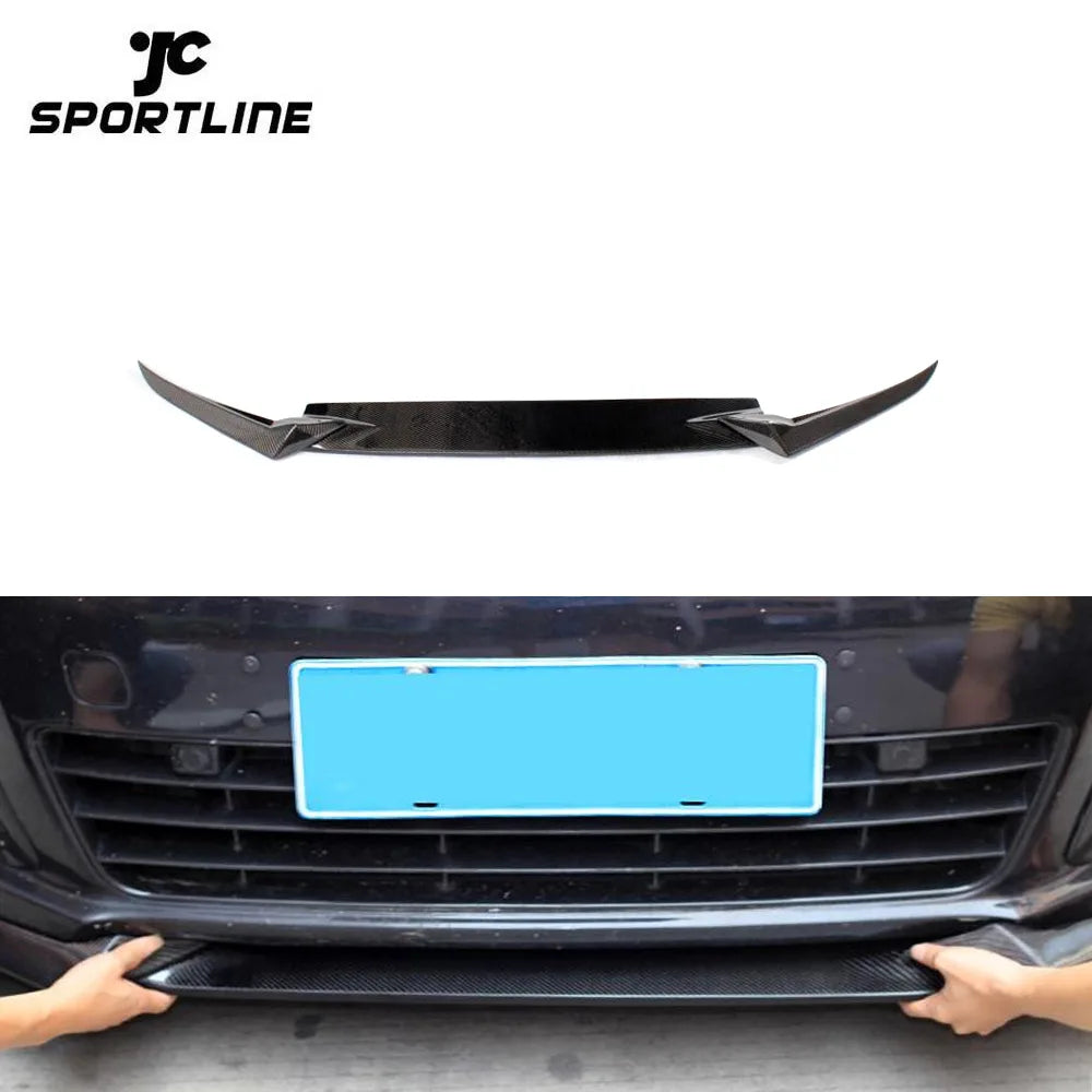 JC Style MK6 R20 3pcs Carbon Fiber Front Lip for VW Golf 6 MK6 R20