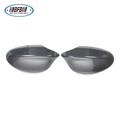 2pcs Add on Real Dry Carbon Fiber Mirror Cover Side Rearview Mirror Cover For BMW 3 Series E90 Pre-LCI 2005-2008