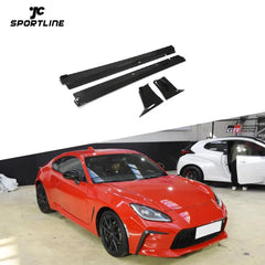 Carbon Fiber BRZ Side Skirts Extension for Toyota GR86 2022 2023