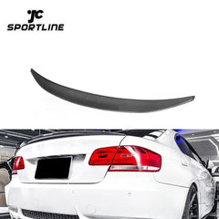 P Style E92 carbon fiber car rear trunk spoiler wing for BMW 3 series M tech