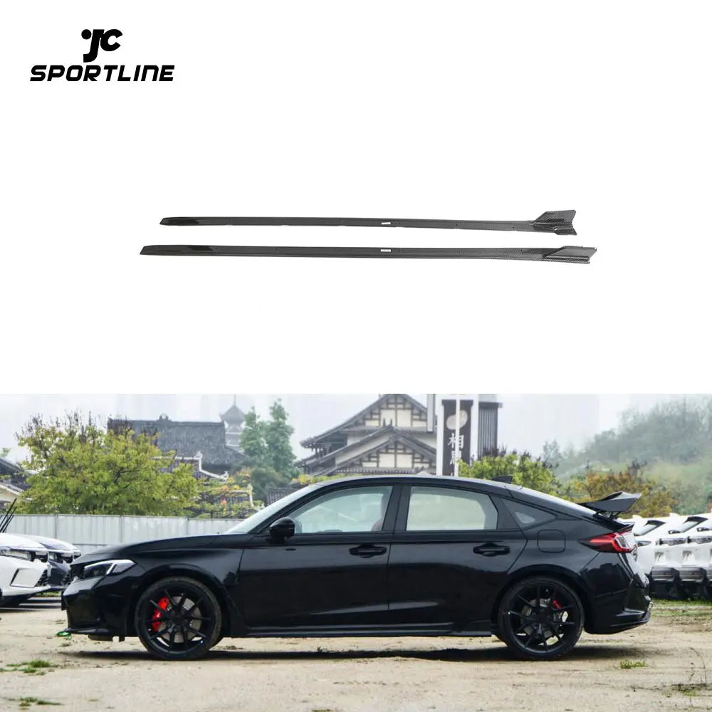 Carbon Fiber Side Skirts For Honda Civic Type R Hatchback 4-Door 2023