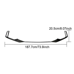 JCSPORTLINE RS3 Carbon Fiber Front Bumper Scoop Trims for Audi RS3 Sedan 4-Door 2017-2019