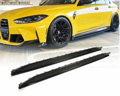 Prepreg Carbon G80 M3 Car Side Skirts Extension for BMW G80 M3 Competition 2021 2022