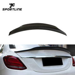 Carbon fiber Spoiler for Mercedes Benz W204 4-door C180 C200 C250 C63 AMG Sedan 07-14