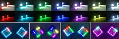 RGB Halo Cubes Led Fog Lights Square Spot Pods Chasing Work Light for Suv Utv Jeep