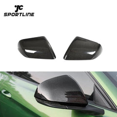 Vacuum Carbon Fiber Side Mirror Covers for Ford Mustang GT Coupe 2-Door 15-17