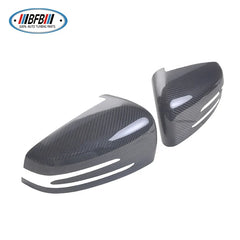 Real Carbon Fiber Side Mirror Cover Add on type For Mercedes X204 W212 W176 W246 W204 C117