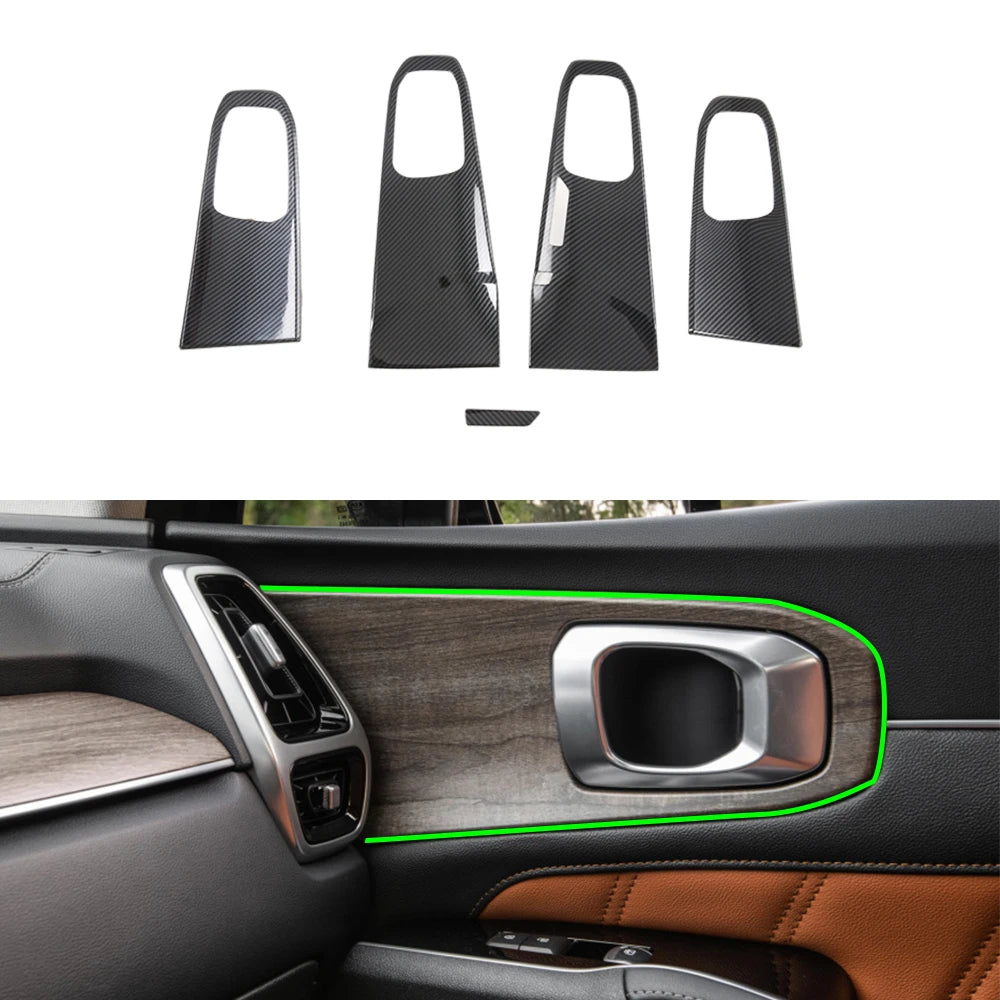 New Interior Accessories Car Inner Door Handle Trim Cover Interior Molding Trim For KIA Sorento 2020