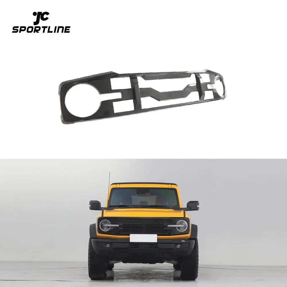 Carbon Fiber Front bumper Grill for Ford Bronco 2021 2022 Front Bumper Grille Factory Outlet