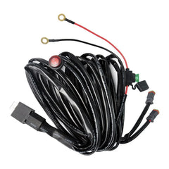 One Control Two Waterproof Led Work Light Dt Connector 14awg Automotive Off Road Wiring Harness