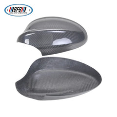 2pcs Add on Real Dry Carbon Fiber Mirror Cover Side Rearview Mirror Cover For BMW 3 Series E90 Pre-LCI 2005-2008