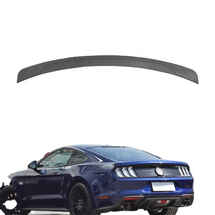 ABS Rear Spoiler Trunk Lip OEM Style Matt Black For Mustang 2015+