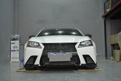 Carbon Fiber Front Bumper Lip Splitter Flaps Aprons for Lexus GS350 GS F Sport 2013 - 2015