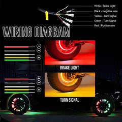 Waterproof 12v Rgb Ring Led Car Wheel Chasing Light for Truck offroad 4x4