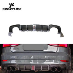 Carbon Fiber  Rear Diffuser Lip for Audi RS3 8V Sedan 17-18