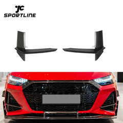 Dry Carbon Fiber RS7 Front Bumper Scoop for Audi RS7 Sportback Hatchback 4-Door 2020-2021